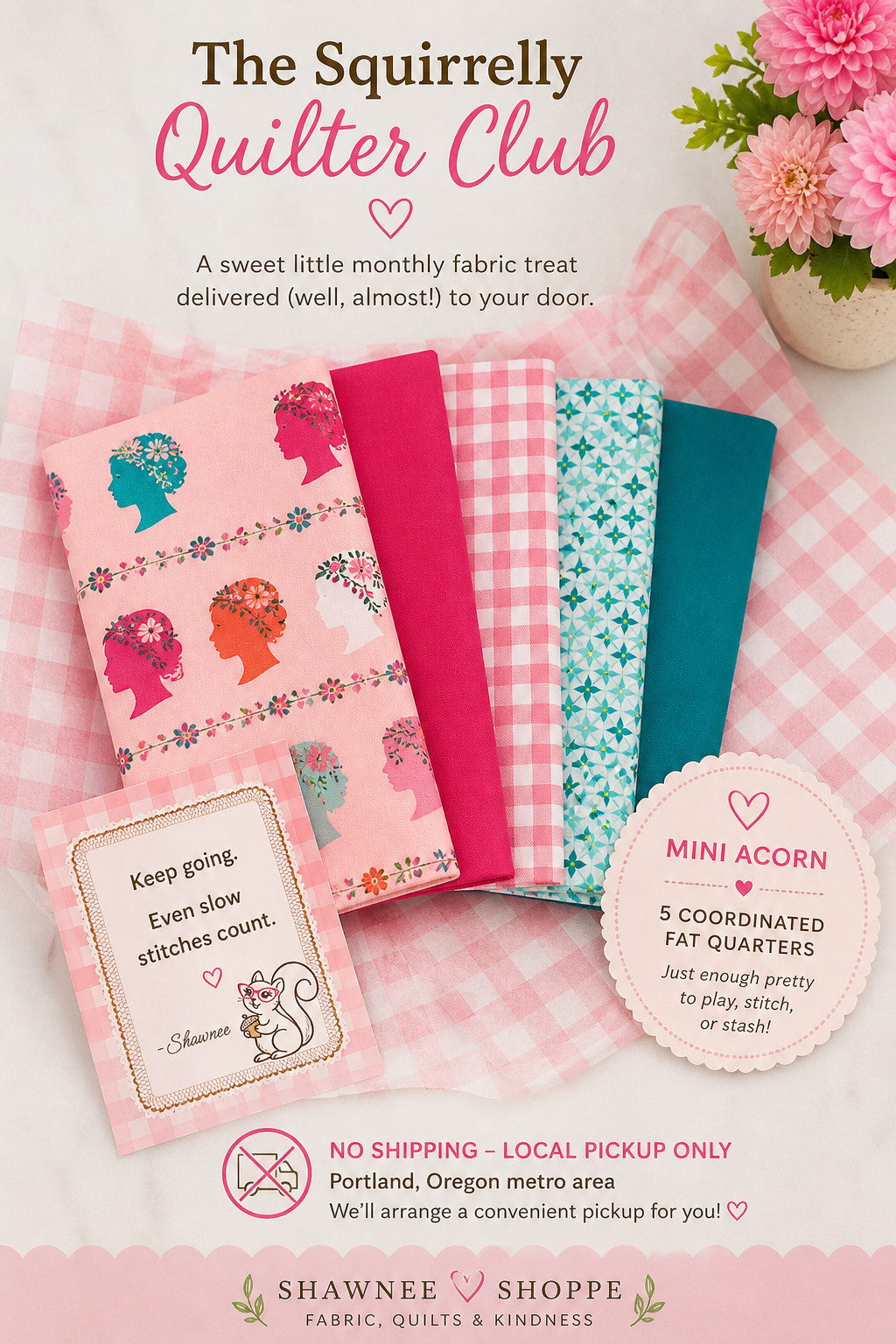 🌰 Mini Acorn Bundle - Monthly Fabric Subscription