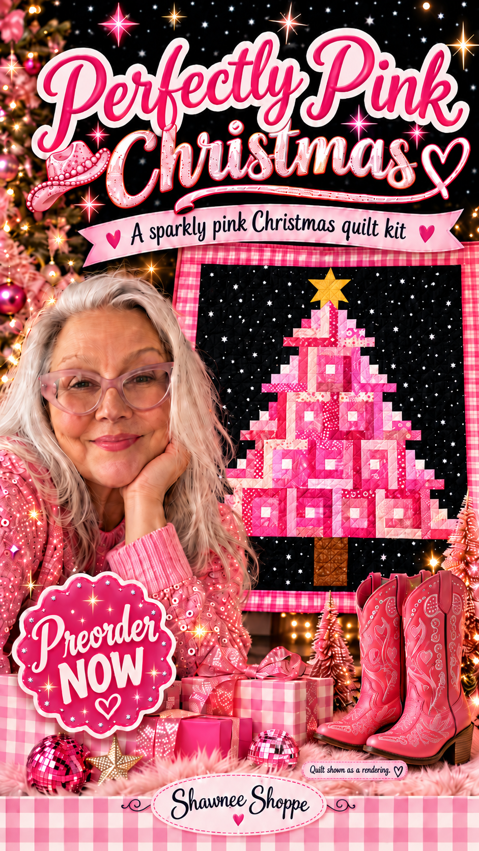 PREORDER Perfectly Pink Christmas Tree Kit