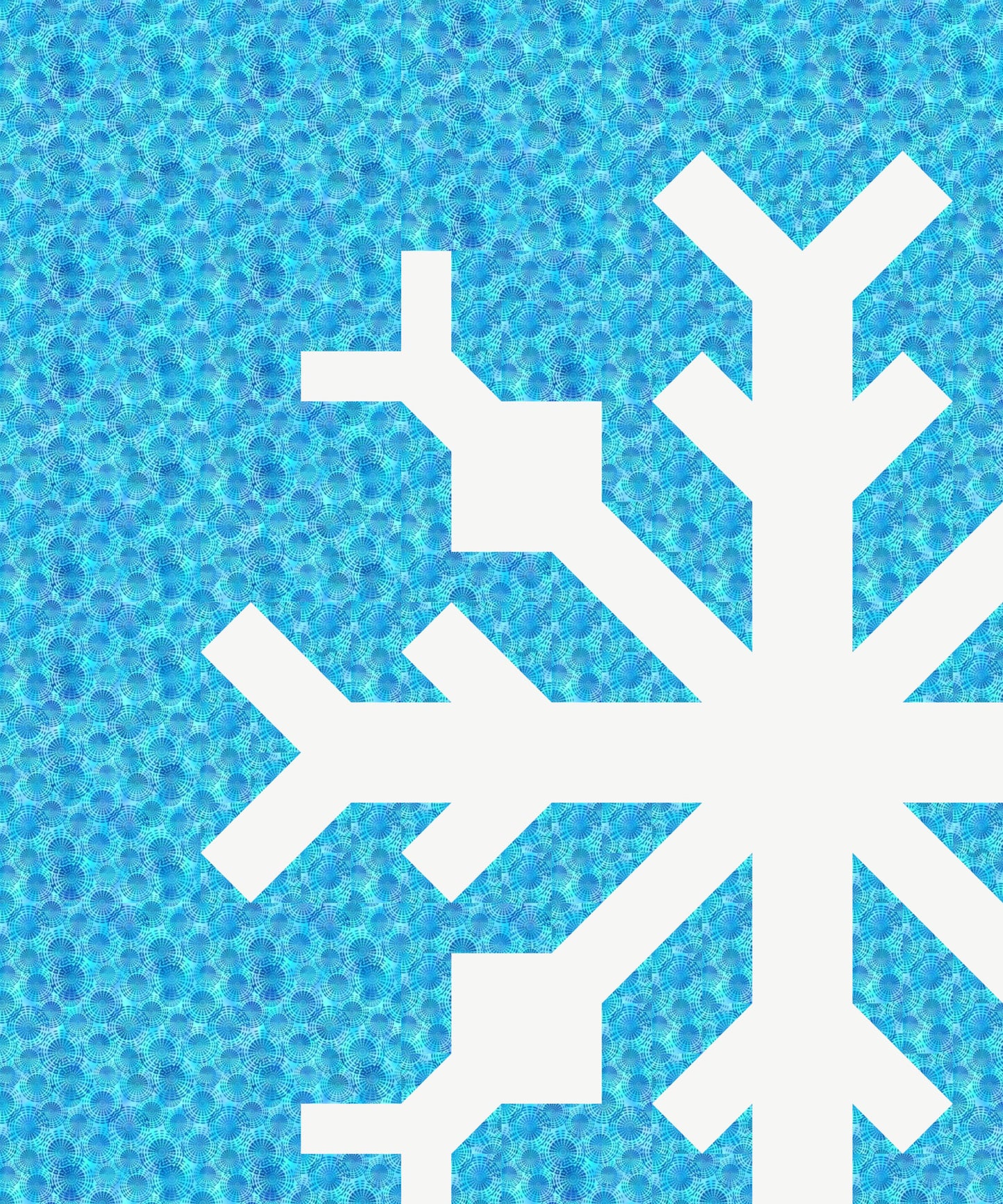 Winter's Day - Snowflake Quilt Kit