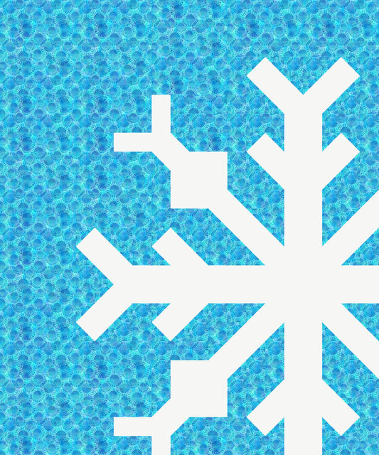 Winter's Day - Snowflake Quilt Kit
